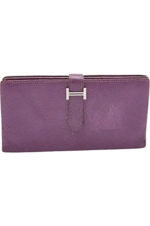 Hermès Pre-owned, Kobieta, Fioletowy, ONE SIZE, Pre-owned skórzane portfele