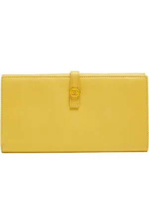 CHANEL Pre-owned, Kobieta, Żółty, ONE SIZE, Pre-owned skórzane portfele