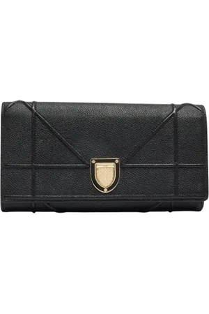 Dior Pre-owned, Kobieta, Czarny, ONE SIZE, Pre-owned skórzane portfele