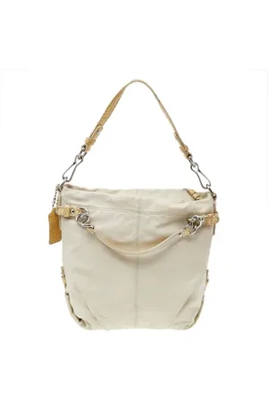 Coach Pre-owned, Kobieta, Beżowy, ONE SIZE, Pre-owned Skórzane torebki