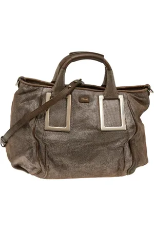 Chloé Pre-owned, Kobieta, Beżowy, ONE SIZE, Zamsz, Pre-owned Suede handbags