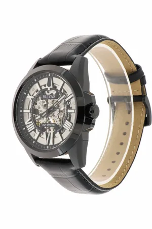 BULOVA Akcesoria, Kobieta, Czarny, ONE SIZE, Sutton Skeleton Automatyczny Zegarek