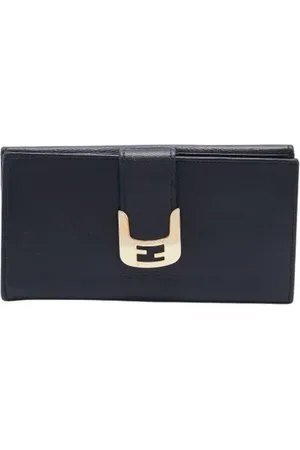Fendi Pre-owned, Kobieta, Czarny, ONE SIZE, Pre-owned skórzane portfele
