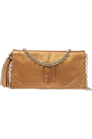 Carolina Herrera Pre-owned, Kobieta, brązowy, ONE SIZE, Pre-owned skórzane torby na ramię