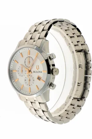BULOVA Akcesoria, Kobieta, Szary, ONE SIZE, Sutton Chrono Stalowa Chronograf