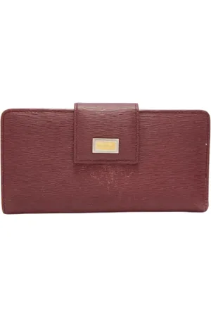Dolce & Gabbana Pre-owned, Kobieta, Czerwony, ONE SIZE, Pre-owned skórzane portfele