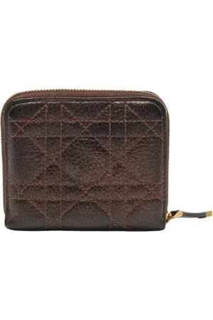 Dior Pre-owned, Kobieta, Szary, ONE SIZE, Pre-owned skórzane portfele