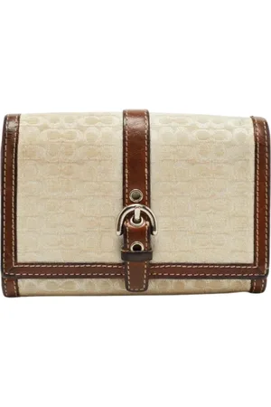 Coach Pre-owned, Kobieta, brązowy, ONE SIZE, Pre-owned skórzane portfele