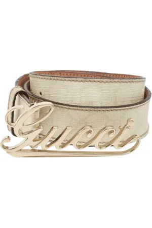 Gucci Pre-owned, Kobieta, Biały, ONE SIZE, Pre-owned Leather belts