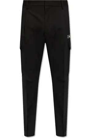 Dsquared2 Spodnie, Mężczyzna, Czarny, L, Wełna, Wełniane spodnie