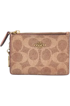 Coach Pre-owned, Kobieta, brązowy, ONE SIZE, Pre-owned Coated canvas wallets