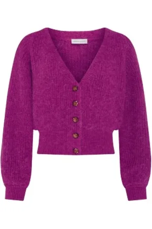 Fabienne Chapot Swetry, Kobieta, Fioletowy, XL, Kardigan