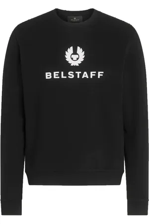 Belstaff Bluzy, Mężczyzna, Czarny, M, Signature Crewneck Sweatshirt w Czarnym kolorze