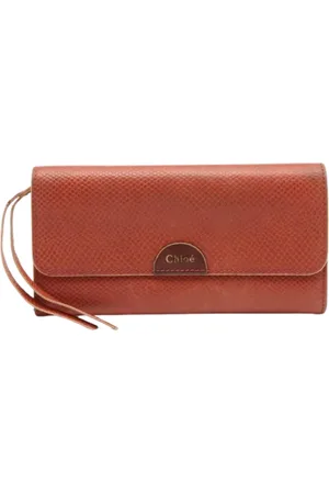 Chloé Pre-owned, Kobieta, brązowy, ONE SIZE, Pre-owned skórzane portfele