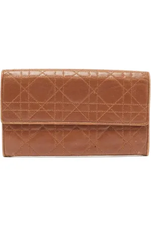 Dior Pre-owned, Kobieta, brązowy, ONE SIZE, Pre-owned skórzane portfele
