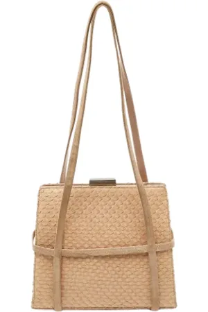 Bally Pre-owned, Kobieta, Beżowy, ONE SIZE, Len, Pre-owned Suede shoulder-bags