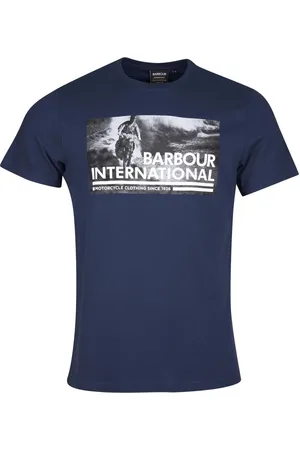 Barbour Koszulki, Mężczyzna, Niebieski, L, Bawełna, Photo History T-Shirt