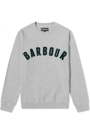 Barbour Bluzy, Mężczyzna, Szary, XL, Bawełna, Vintage Logo Crew Sweatshirt