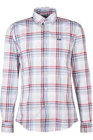 Barbour Koszule, Mężczyzna, Wielobarwność, XL, Bawełna, Czerwona Koszula w Kratę Highland