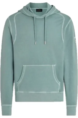 Belstaff Bluzy, Mężczyzna, Zielony, M, Gauge Bluza z Kapturem Lekki Polar Stalowa Zieloność