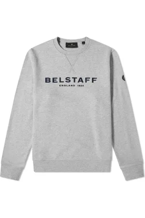Belstaff Bluzy, Mężczyzna, Szary, S, Bawełna, Męska bluza z bawełny Bouclé