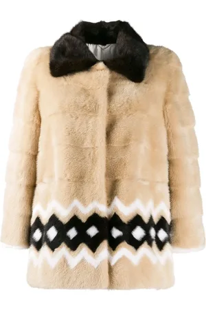 Simonetta Kurtki, Kobieta, Beżowy, S, Faux Fur Shearling Kurtki