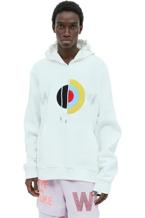WALTER VAN BEIRENDONCK Bluzy, Mężczyzna, Biały, S, Bluza z Kapturem