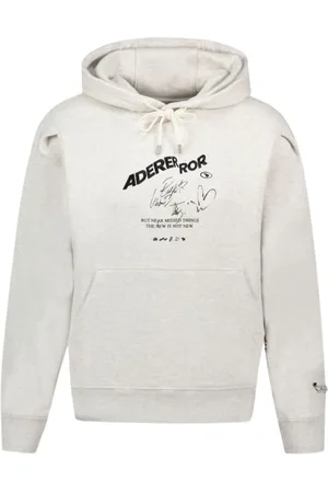 Ader Error Bluzy, Mężczyzna, Biały, S, Bluza z Kapturem