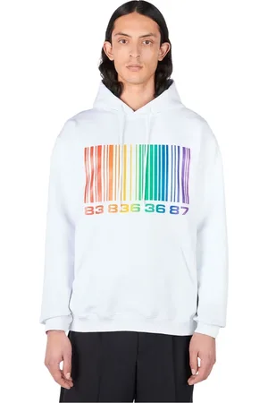 VTMNTS Bluzy, Mężczyzna, Biały, M, Bawełna, Bluza z Kapturem