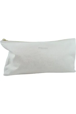 Bottega Veneta Pre-owned, Kobieta, Beżowy, ONE SIZE, Pre-owned Canvas clutches