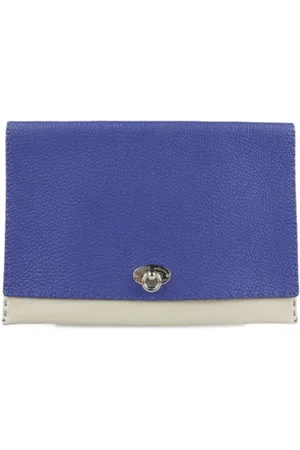 Fendi Pre-owned, Kobieta, Niebieski, ONE SIZE, Pre-owned Leather clutches
