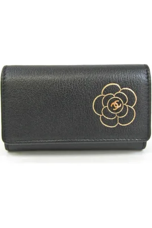 CHANEL Pre-owned, Kobieta, Czarny, ONE SIZE, Skóra, Pre-owned skórzane portfele