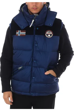 Napapijri Kurtki, Mężczyzna, Niebieski, S, Kamizelka