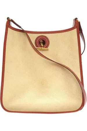 Hermès Pre-owned, Kobieta, Beżowy, ONE SIZE, Pre-owned Canvas shoulder-bags
