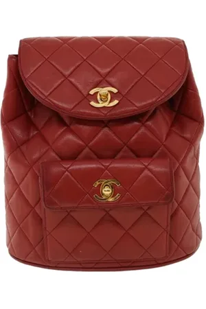 CHANEL Pre-owned, Kobieta, Czerwony, ONE SIZE, Pre-owned Leather backpacks