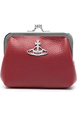 Vivienne Westwood Torebki, Kobieta, Czerwony, ONE SIZE, Kopertówka Orb Plaque