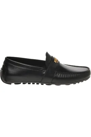Moschino Buty, Mężczyzna, Czarny, 43 EU, Czarne płaskie buty