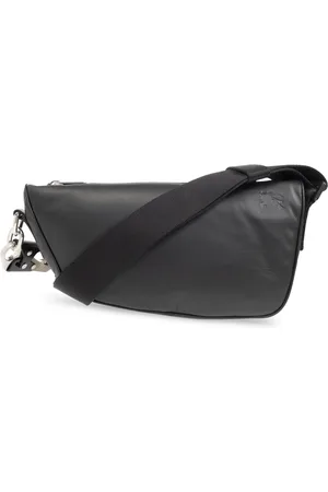 Burberry Torebki, Mężczyzna, Czarny, ONE SIZE, Skóra, Torba na ramię Shield