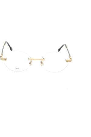 Fred Akcesoria, unisex, Żółty, ONE SIZE, Stylowe Okulary z Szerokością Soczewki 53mm