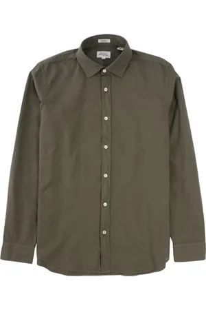 HARTFORD Koszule, Mężczyzna, Zielony, L, Letnia koszula Slim Fit