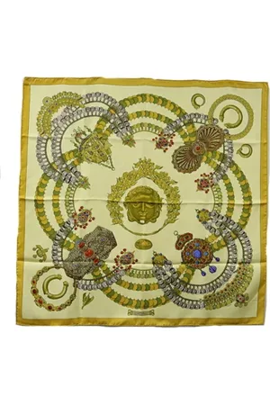 Hermès Pre-owned, Kobieta, Żółty, ONE SIZE, Pre-owned Silk scarves