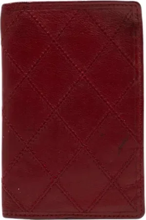 CHANEL Pre-owned, Kobieta, Czerwony, ONE SIZE, Pre-owned skórzane portfele