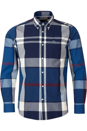 Barbour Koszule, Mężczyzna, Niebieski, S, Męska Koszula Harris - Summer Navy