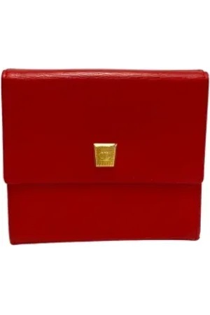 Dior Pre-owned, Kobieta, Czerwony, ONE SIZE, Pre-owned skórzane portfele