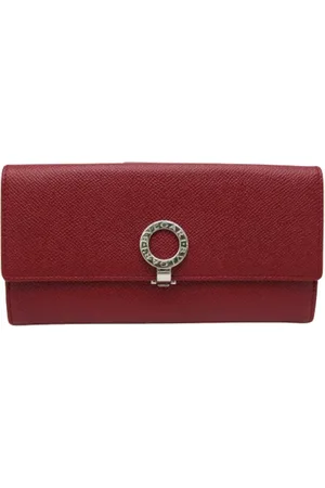 Bvlgari Pre-owned, Kobieta, Czerwony, ONE SIZE, Pre-owned skórzane portfele