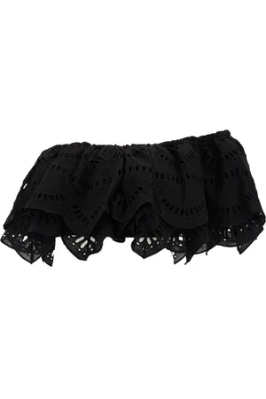 CHARO RUIZ IBIZA Koszulki, Kobieta, Czarny, S, Stylowa Czarna Bluzka dla Kobiet