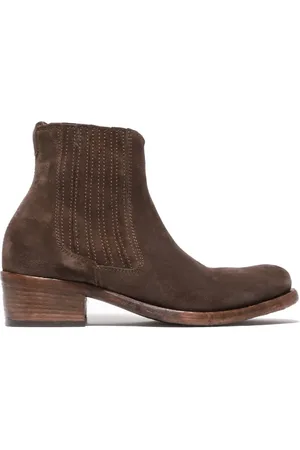 HUNDRED 100 Buty, Kobieta, brązowy, 36 EU, Zamsz, Brązowe Zamszowe Botki