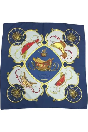 Hermès Pre-owned, Kobieta, Niebieski, ONE SIZE, Pre-owned Silk scarves