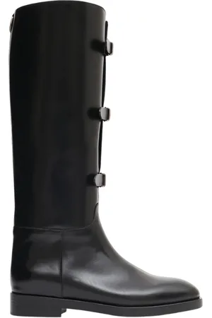 Durazzi Milano Buty, Kobieta, Czarny, 37 EU, Włoskie skórzane Kozaki jeździeckie