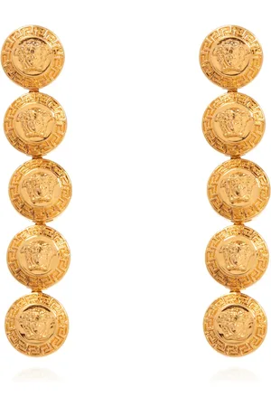 VERSACE Akcesoria, Kobieta, Żółty, ONE SIZE, Wiszące Kolczyki